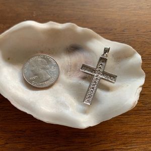 sterling silver cross | CZ stones